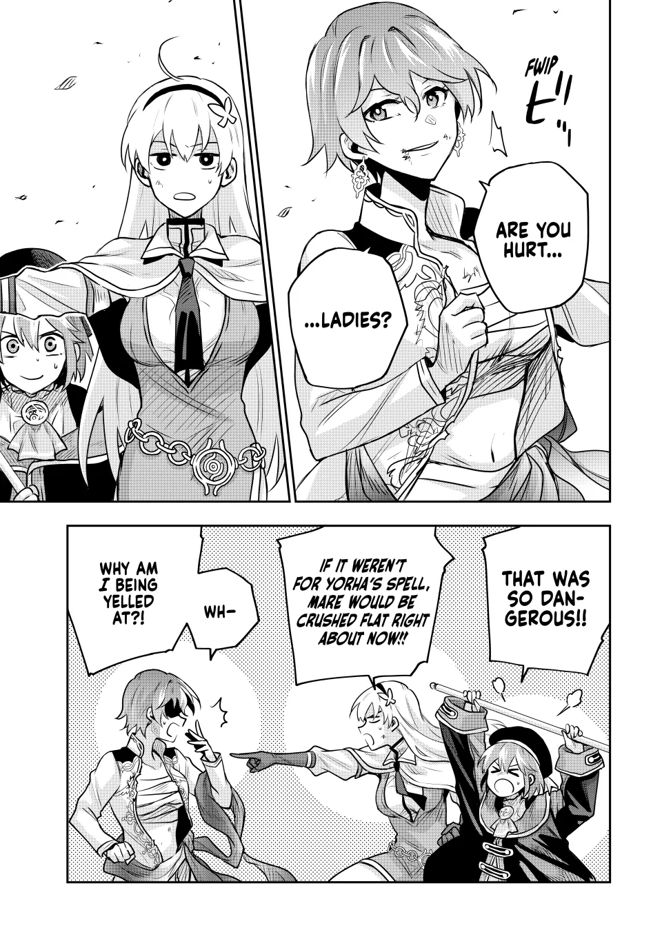 Mikata ga Yowasugite Hojo Mahou ni Tesshiteita Kyuutei Mahoushi, Tsuihou Sarete Saikyou wo Mezashimasu Chapter 105 page 13