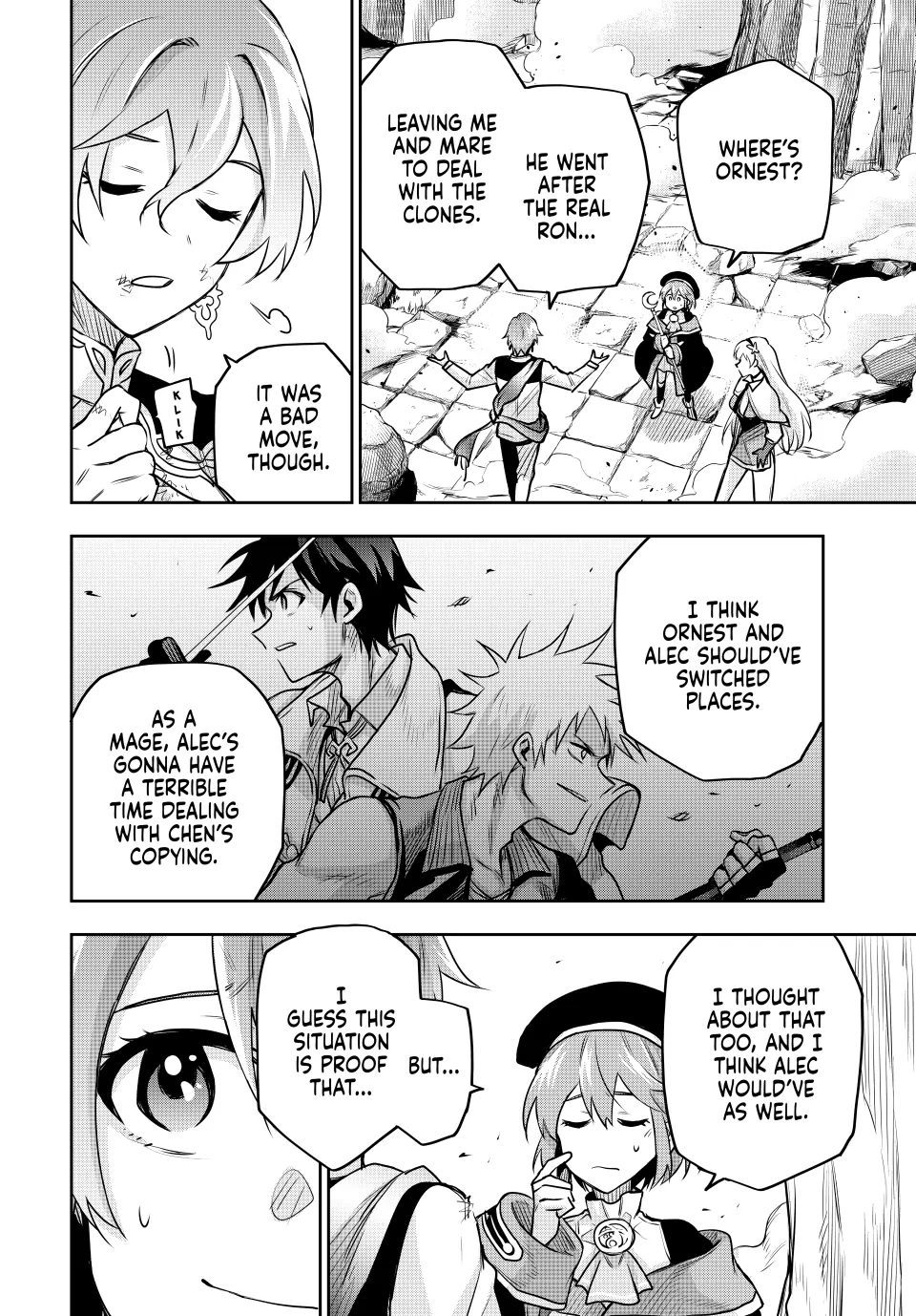 Mikata ga Yowasugite Hojo Mahou ni Tesshiteita Kyuutei Mahoushi, Tsuihou Sarete Saikyou wo Mezashimasu Chapter 105 page 14