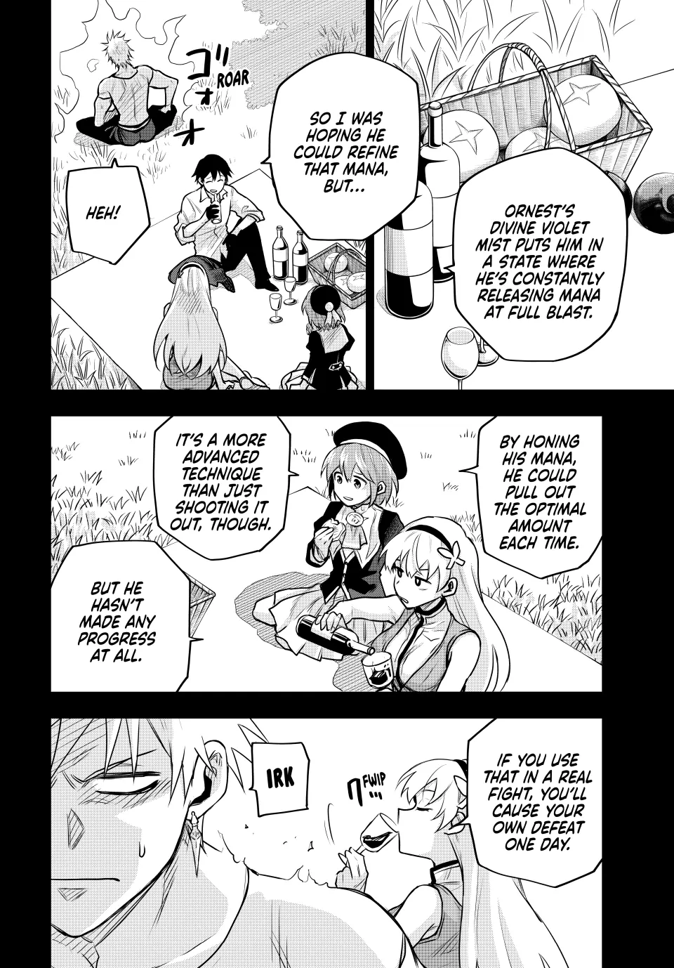 Mikata ga Yowasugite Hojo Mahou ni Tesshiteita Kyuutei Mahoushi, Tsuihou Sarete Saikyou wo Mezashimasu Chapter 106 page 2