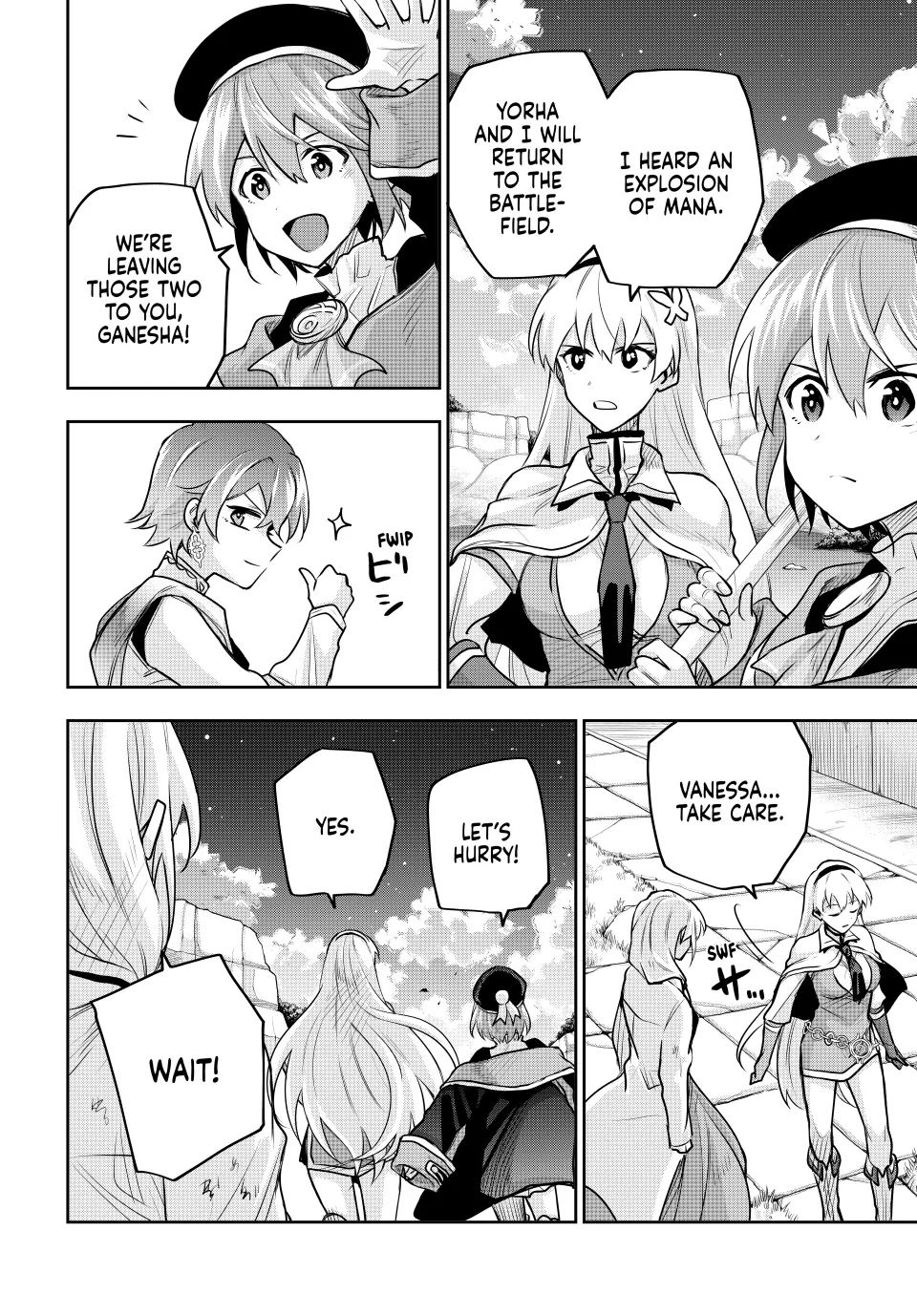 Mikata ga Yowasugite Hojo Mahou ni Tesshiteita Kyuutei Mahoushi, Tsuihou Sarete Saikyou wo Mezashimasu Chapter 106 page 14