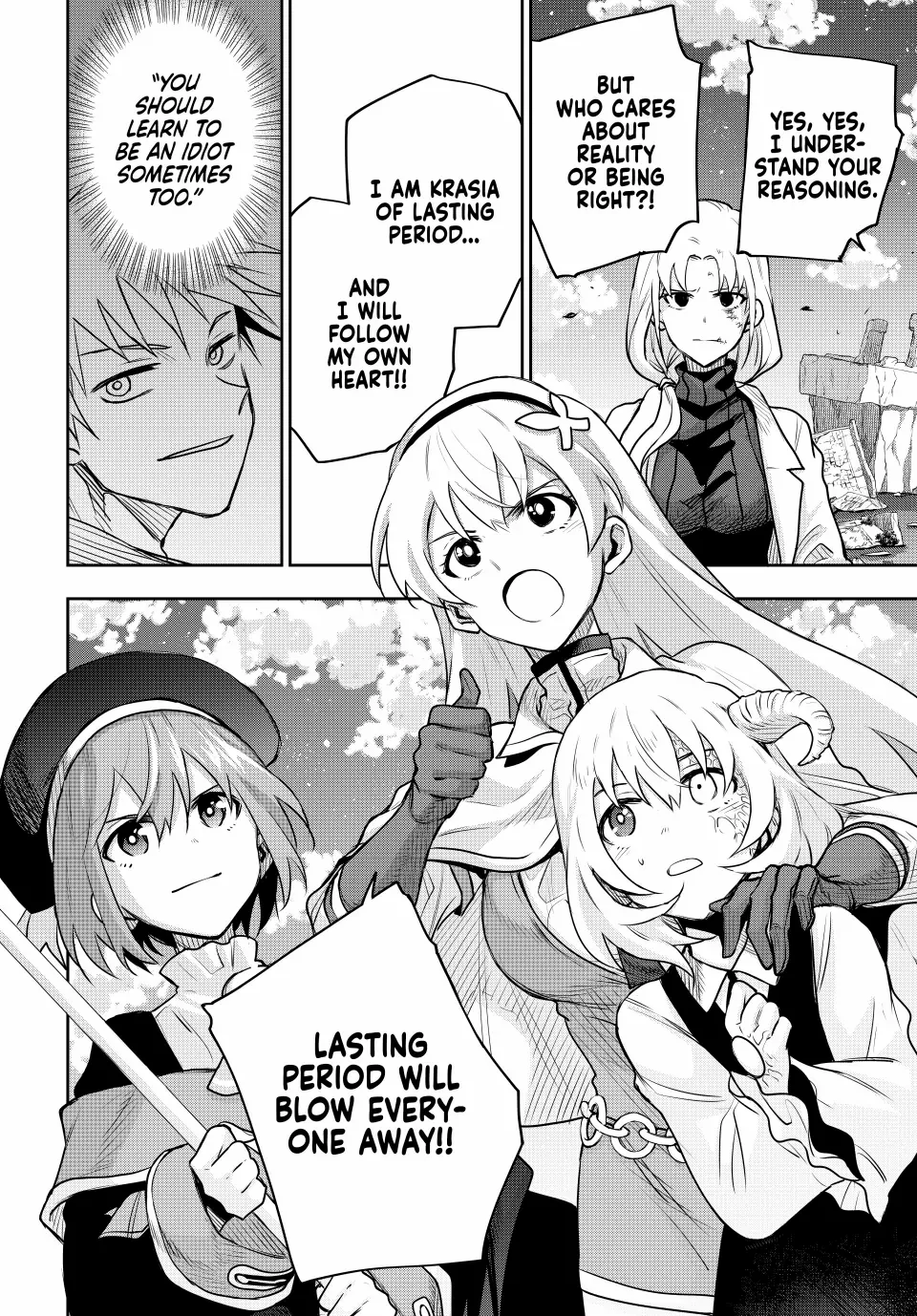 Mikata ga Yowasugite Hojo Mahou ni Tesshiteita Kyuutei Mahoushi, Tsuihou Sarete Saikyou wo Mezashimasu Chapter 106 page 20