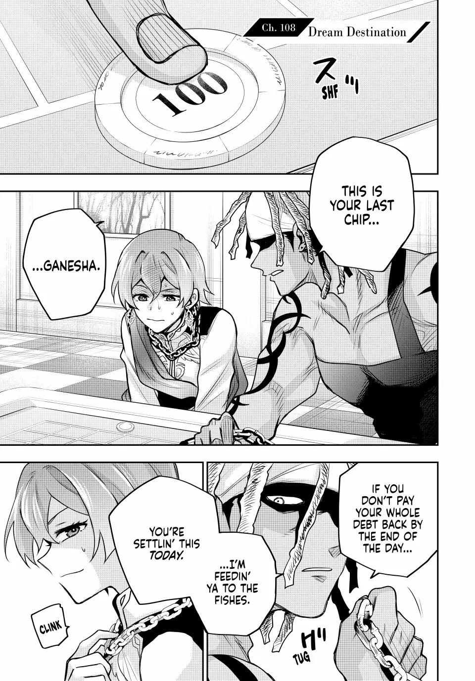 Mikata ga Yowasugite Hojo Mahou ni Tesshiteita Kyuutei Mahoushi, Tsuihou Sarete Saikyou wo Mezashimasu Chapter 108 page 1