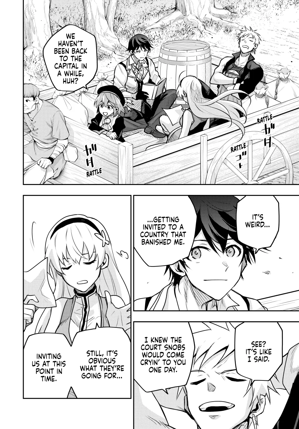 Mikata ga Yowasugite Hojo Mahou ni Tesshiteita Kyuutei Mahoushi, Tsuihou Sarete Saikyou wo Mezashimasu Chapter 108 page 6