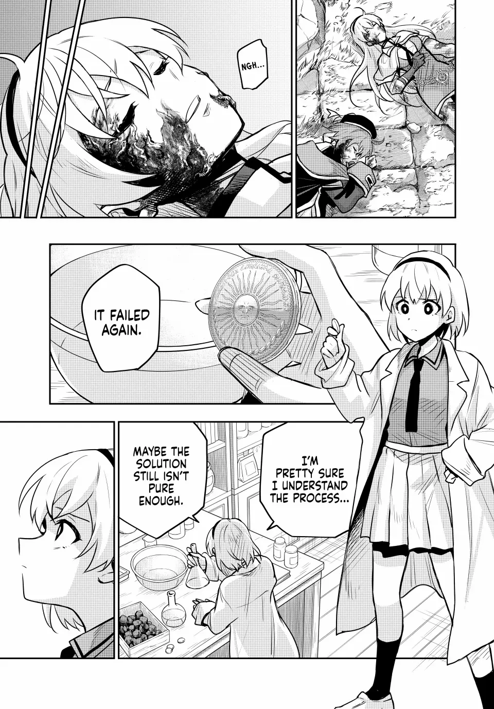 Mikata ga Yowasugite Hojo Mahou ni Tesshiteita Kyuutei Mahoushi, Tsuihou Sarete Saikyou wo Mezashimasu Chapter 109 page 12