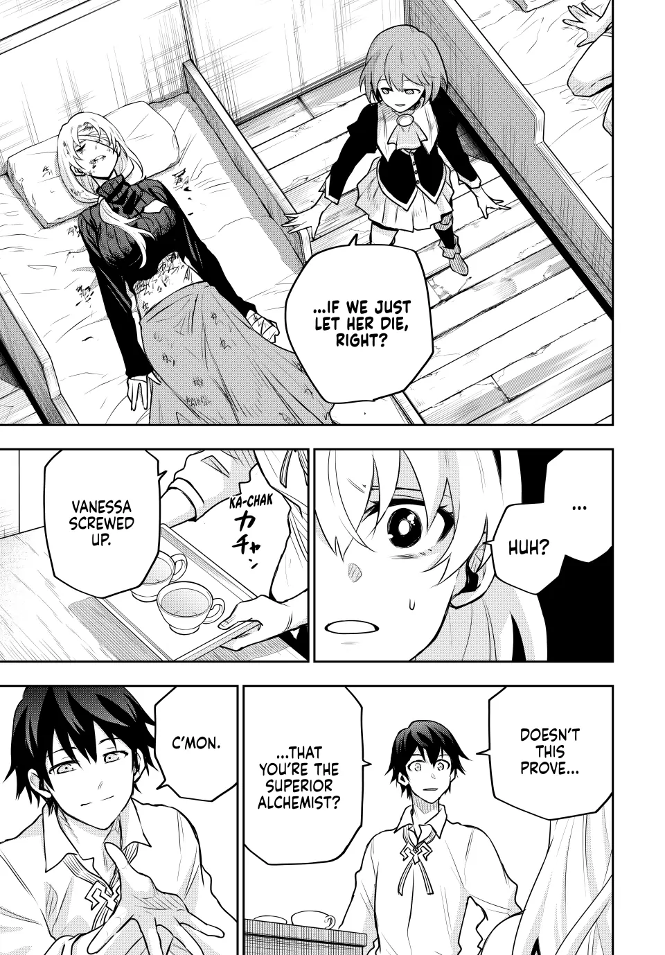 Mikata ga Yowasugite Hojo Mahou ni Tesshiteita Kyuutei Mahoushi, Tsuihou Sarete Saikyou wo Mezashimasu Chapter 110 page 5