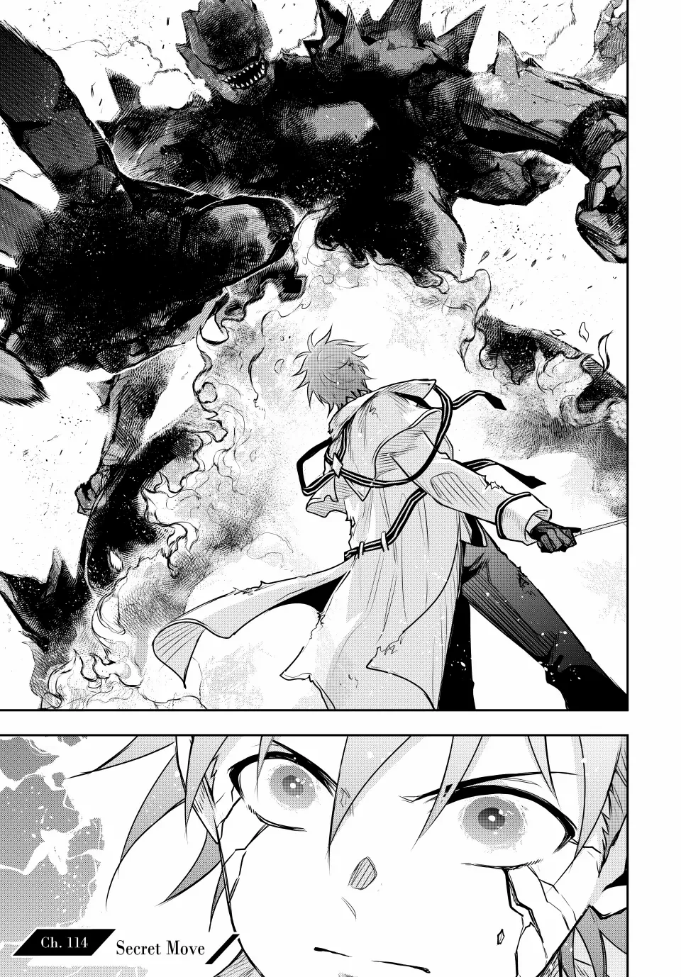 Mikata ga Yowasugite Hojo Mahou ni Tesshiteita Kyuutei Mahoushi, Tsuihou Sarete Saikyou wo Mezashimasu Chapter 114 page 1