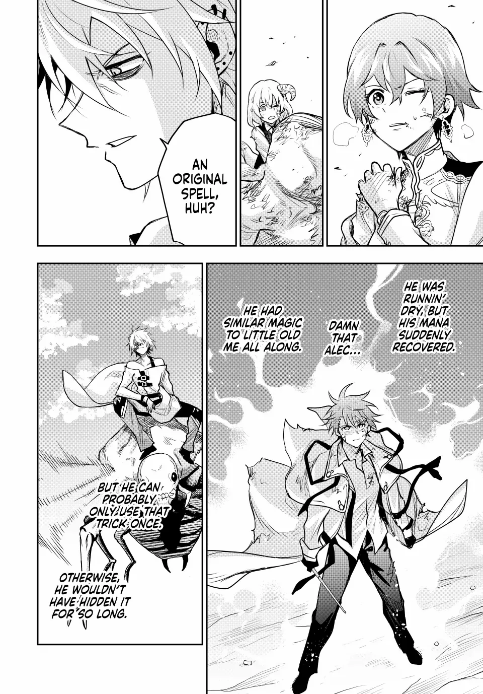 Mikata ga Yowasugite Hojo Mahou ni Tesshiteita Kyuutei Mahoushi, Tsuihou Sarete Saikyou wo Mezashimasu Chapter 114 page 2