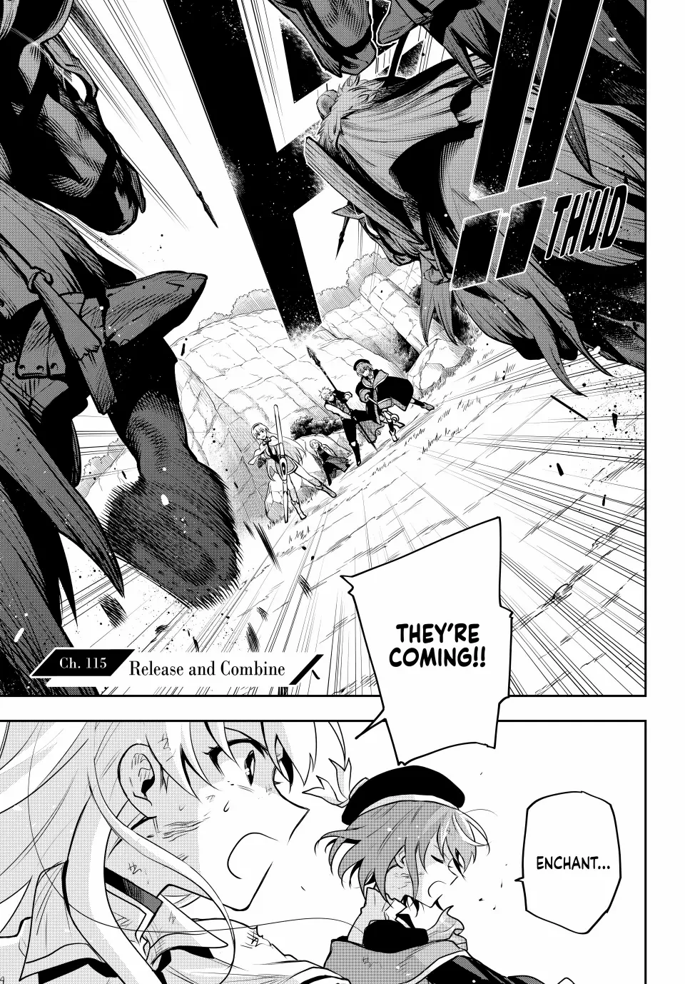 Mikata ga Yowasugite Hojo Mahou ni Tesshiteita Kyuutei Mahoushi, Tsuihou Sarete Saikyou wo Mezashimasu Chapter 115 page 2