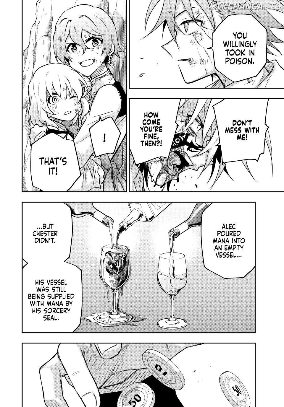 Mikata ga Yowasugite Hojo Mahou ni Tesshiteita Kyuutei Mahoushi, Tsuihou Sarete Saikyou wo Mezashimasu Chapter 116 page 12