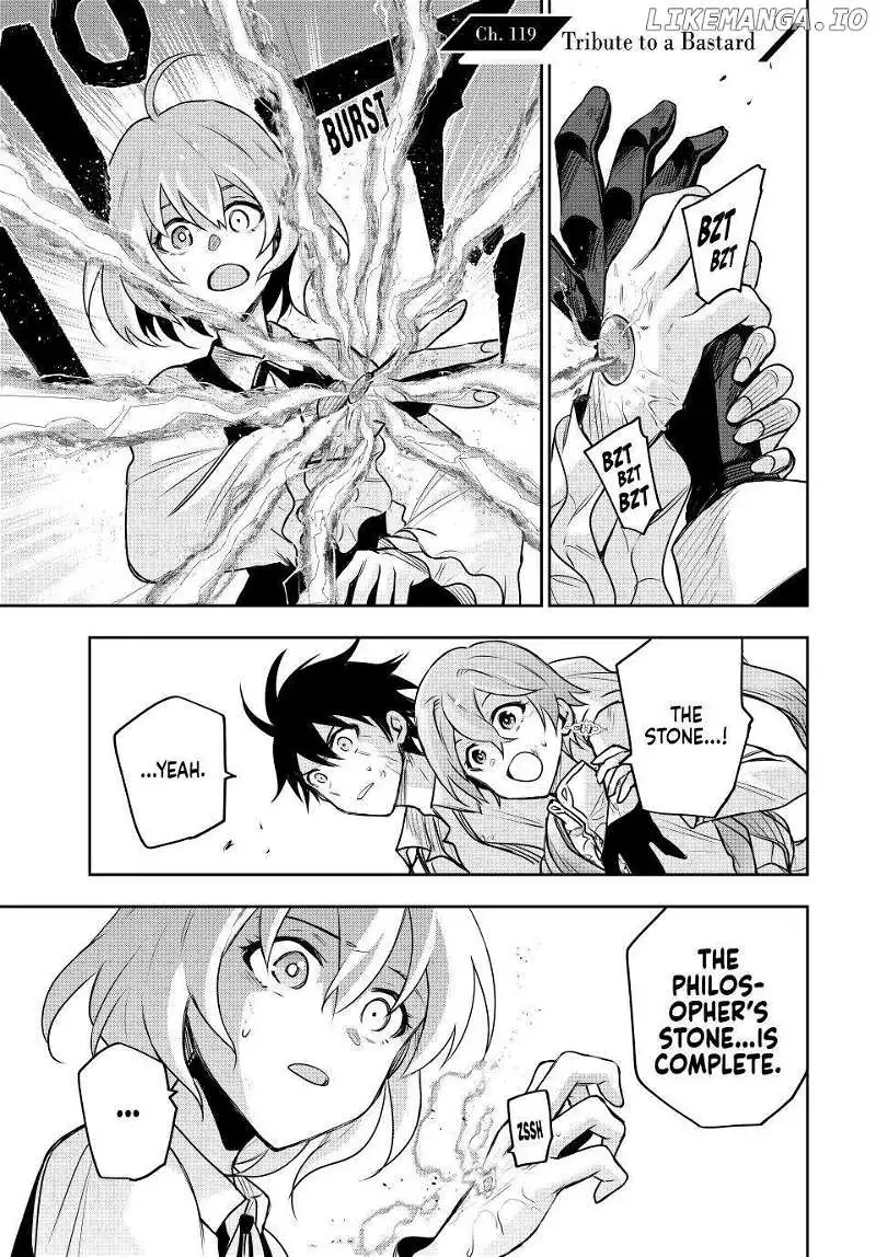 Mikata ga Yowasugite Hojo Mahou ni Tesshiteita Kyuutei Mahoushi, Tsuihou Sarete Saikyou wo Mezashimasu Chapter 119 page 2