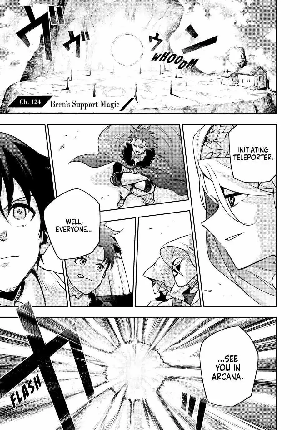 Mikata ga Yowasugite Hojo Mahou ni Tesshiteita Kyuutei Mahoushi, Tsuihou Sarete Saikyou wo Mezashimasu Chapter 124 page 1