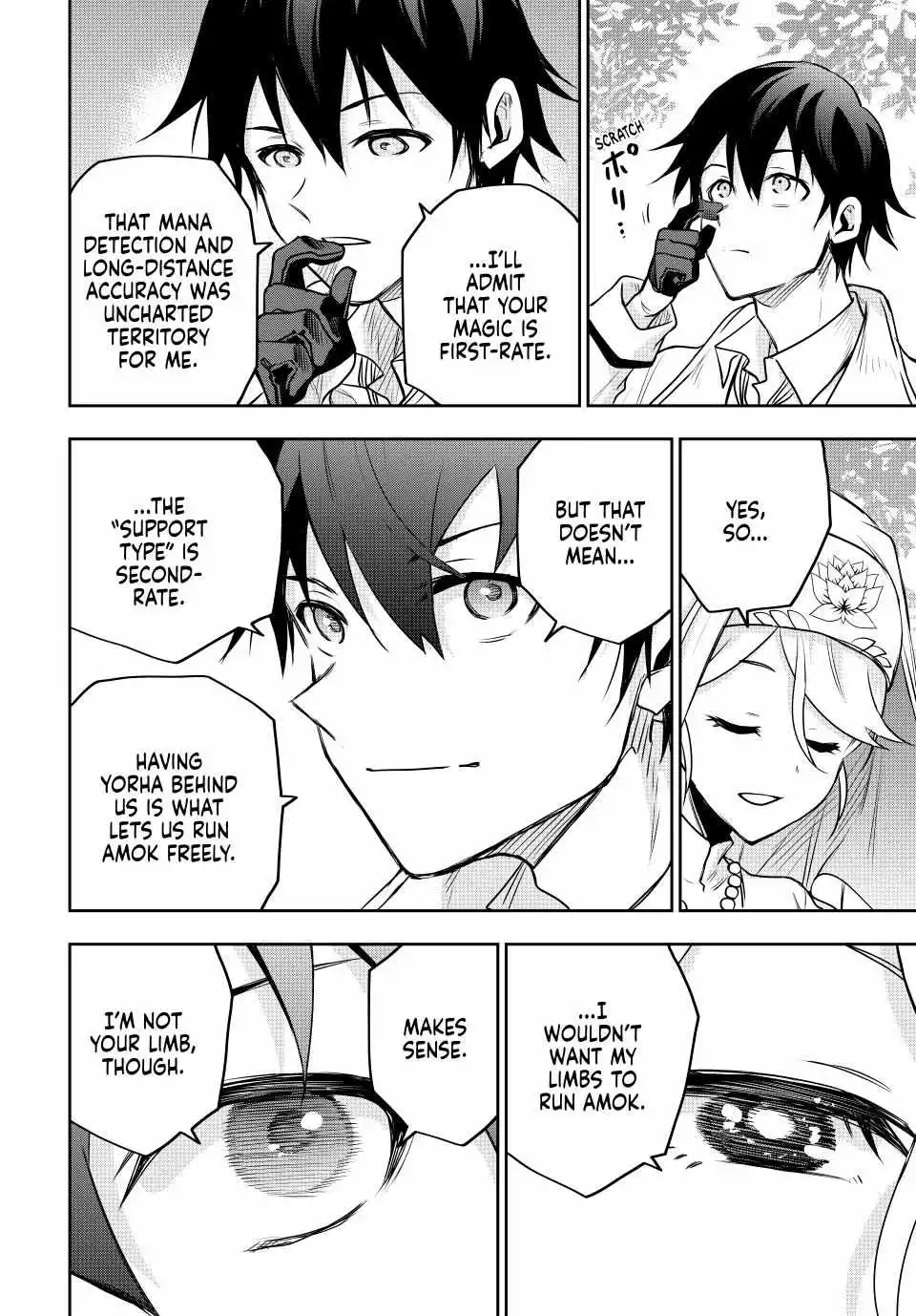 Mikata ga Yowasugite Hojo Mahou ni Tesshiteita Kyuutei Mahoushi, Tsuihou Sarete Saikyou wo Mezashimasu Chapter 125 page 8