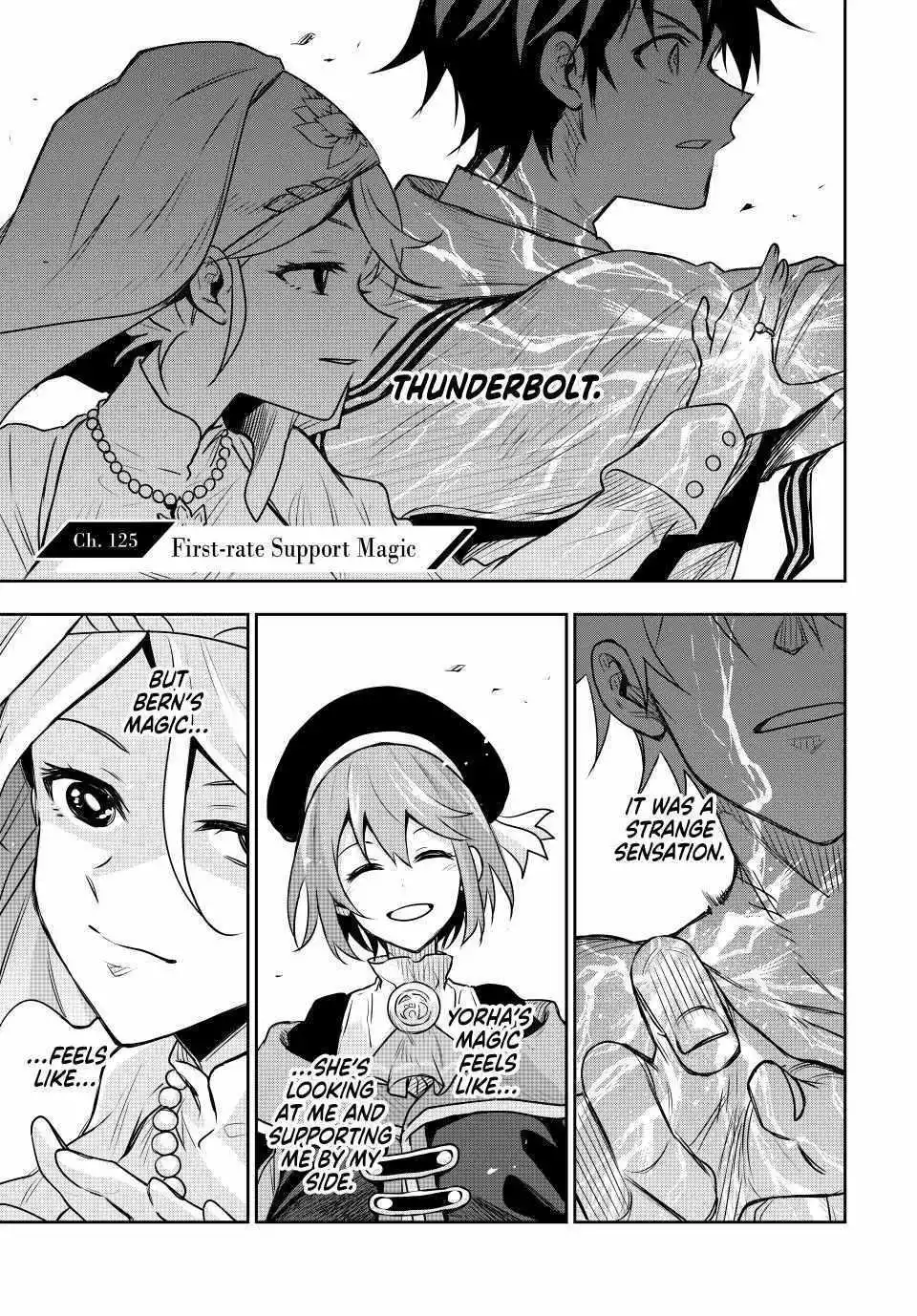 Mikata ga Yowasugite Hojo Mahou ni Tesshiteita Kyuutei Mahoushi, Tsuihou Sarete Saikyou wo Mezashimasu Chapter 125 page 2