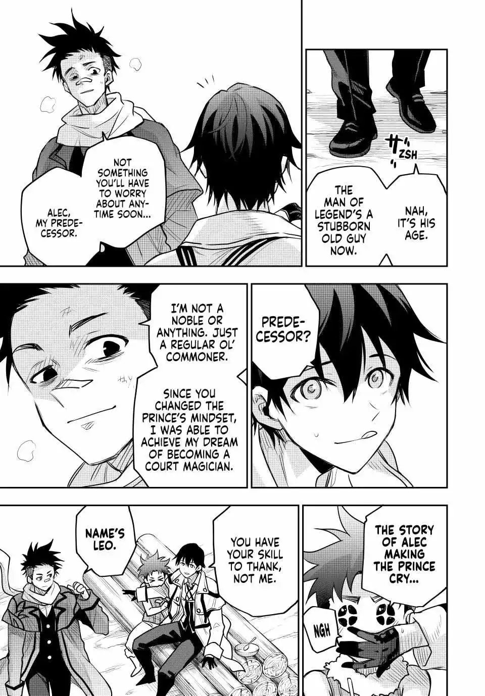 Mikata ga Yowasugite Hojo Mahou ni Tesshiteita Kyuutei Mahoushi, Tsuihou Sarete Saikyou wo Mezashimasu Chapter 129 page 8