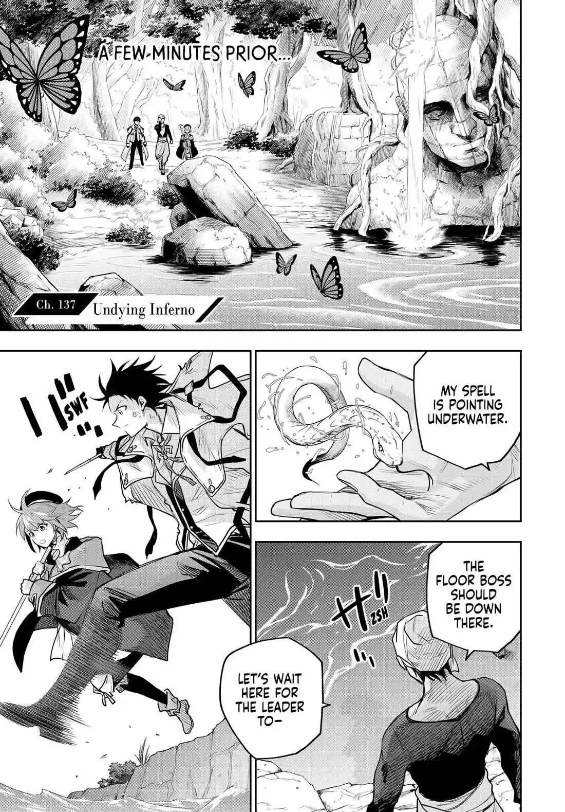 Mikata ga Yowasugite Hojo Mahou ni Tesshiteita Kyuutei Mahoushi, Tsuihou Sarete Saikyou wo Mezashimasu Chapter 137 page 2