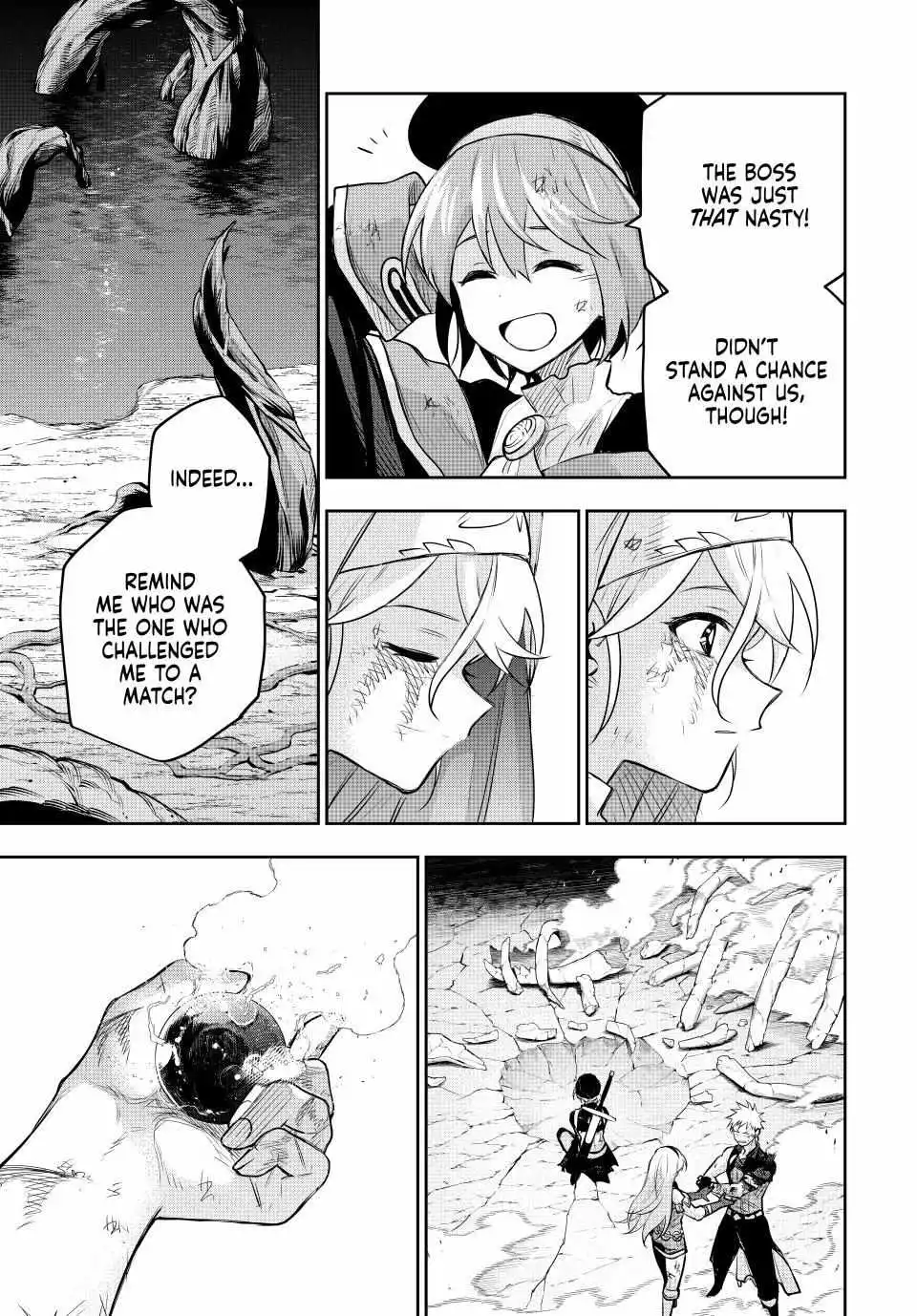 Mikata ga Yowasugite Hojo Mahou ni Tesshiteita Kyuutei Mahoushi, Tsuihou Sarete Saikyou wo Mezashimasu Chapter 144 page 5