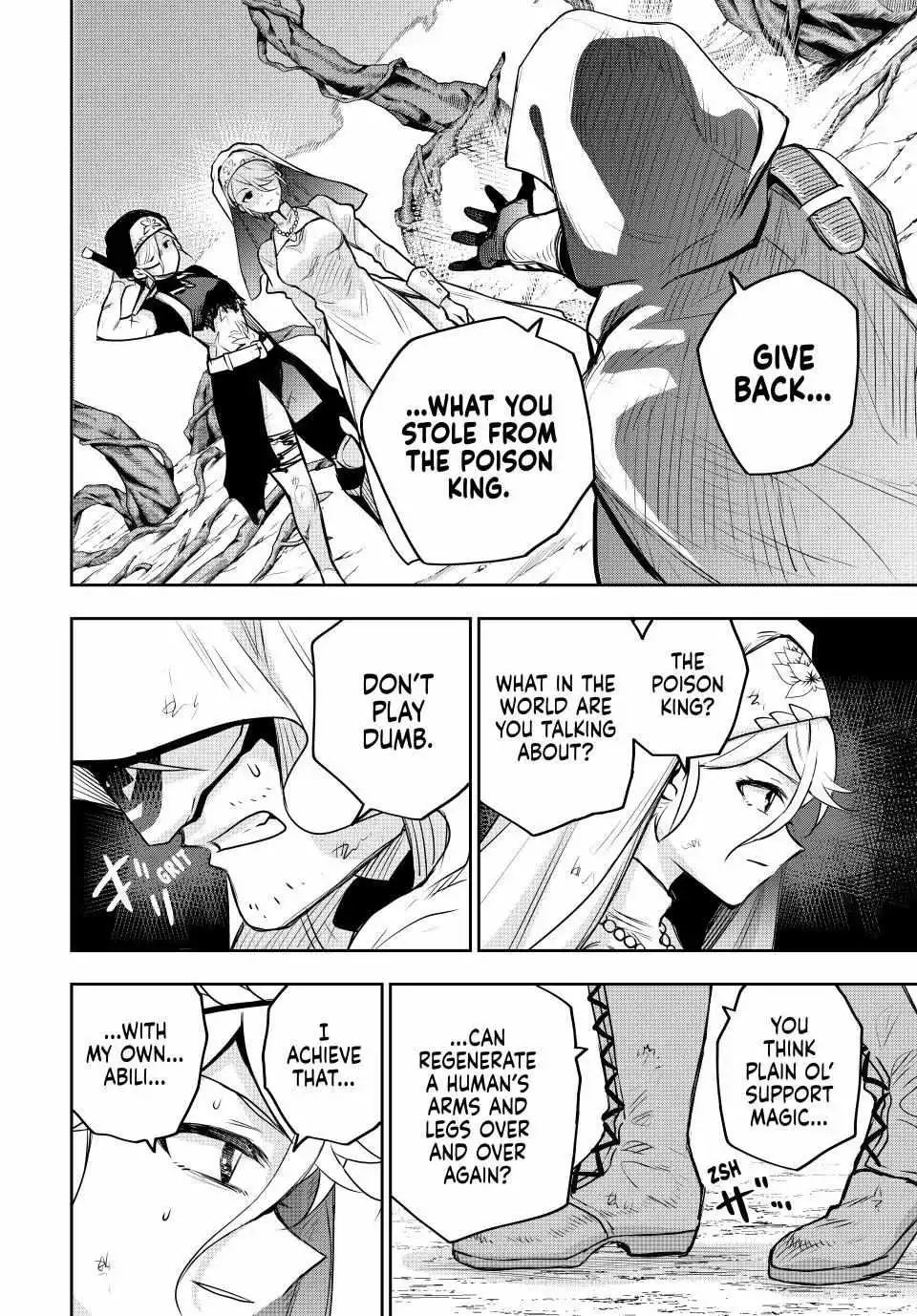 Mikata ga Yowasugite Hojo Mahou ni Tesshiteita Kyuutei Mahoushi, Tsuihou Sarete Saikyou wo Mezashimasu Chapter 144 page 18