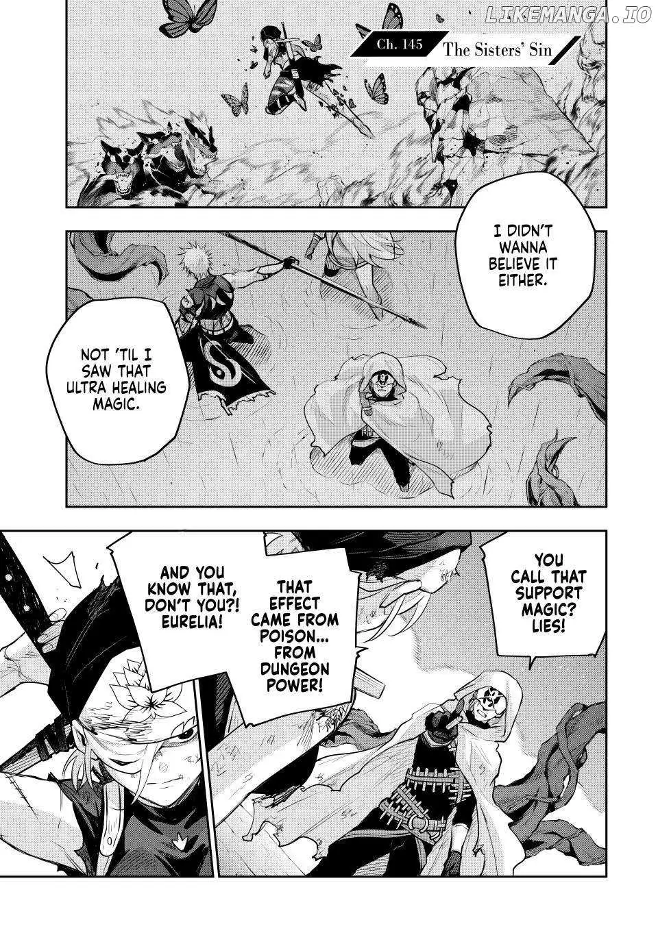 Mikata ga Yowasugite Hojo Mahou ni Tesshiteita Kyuutei Mahoushi, Tsuihou Sarete Saikyou wo Mezashimasu Chapter 145 page 2