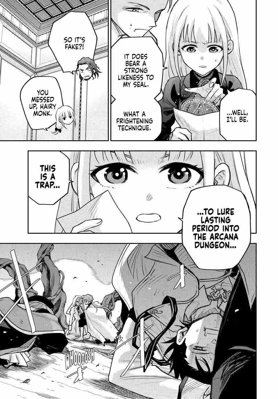 Mikata ga Yowasugite Hojo Mahou ni Tesshiteita Kyuutei Mahoushi, Tsuihou Sarete Saikyou wo Mezashimasu Chapter 146 page 3