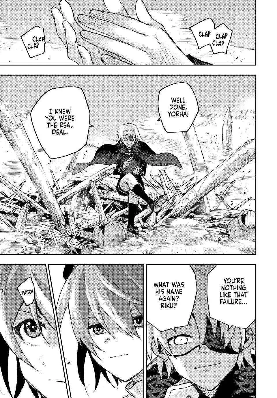 Mikata ga Yowasugite Hojo Mahou ni Tesshiteita Kyuutei Mahoushi, Tsuihou Sarete Saikyou wo Mezashimasu Chapter 148 page 9