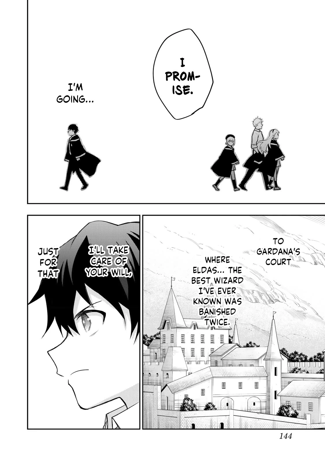 Mikata ga Yowasugite Hojo Mahou ni Tesshiteita Kyuutei Mahoushi, Tsuihou Sarete Saikyou wo Mezashimasu Chapter 15.5 page 8