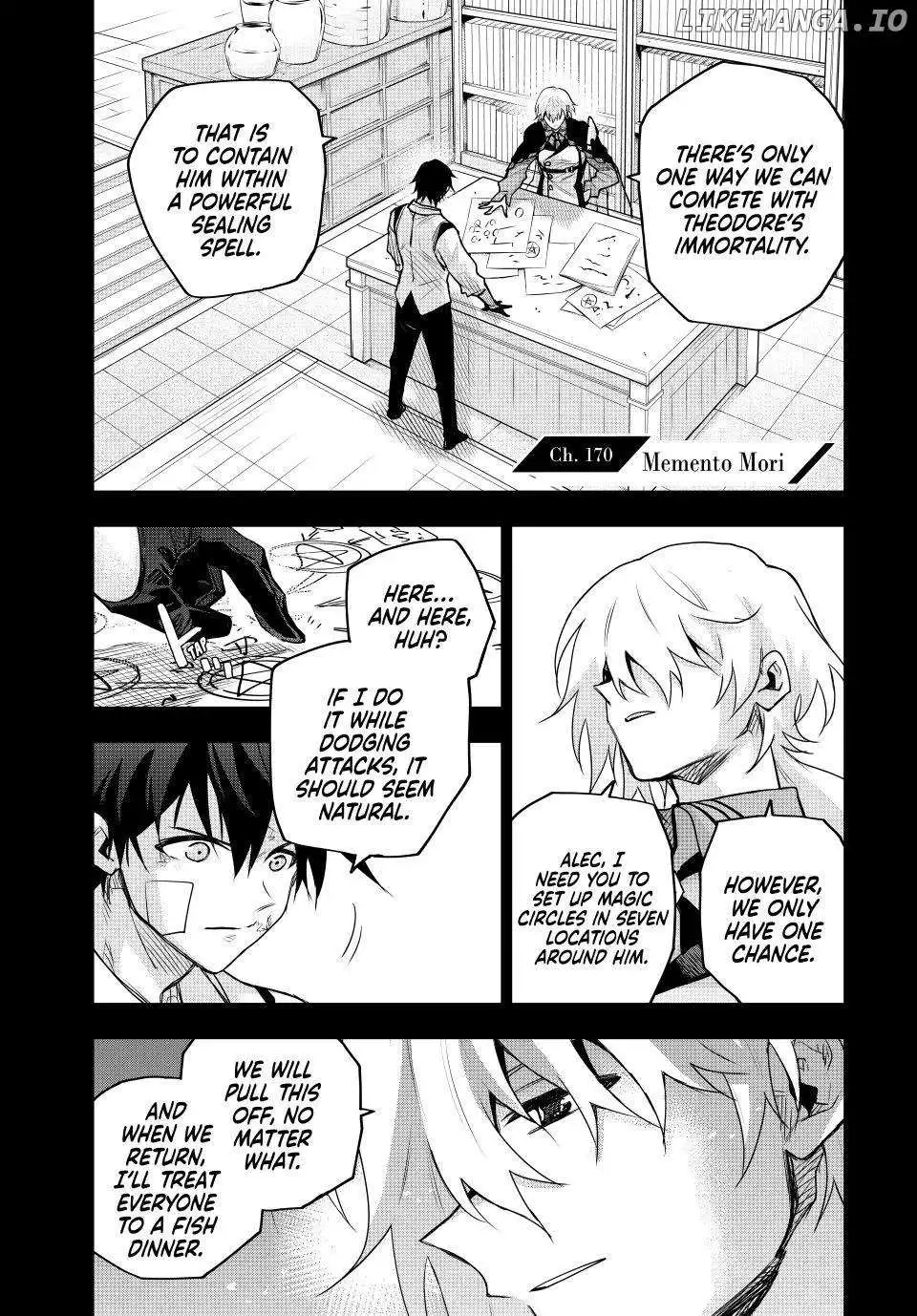 Mikata ga Yowasugite Hojo Mahou ni Tesshiteita Kyuutei Mahoushi, Tsuihou Sarete Saikyou wo Mezashimasu Chapter 170 page 1