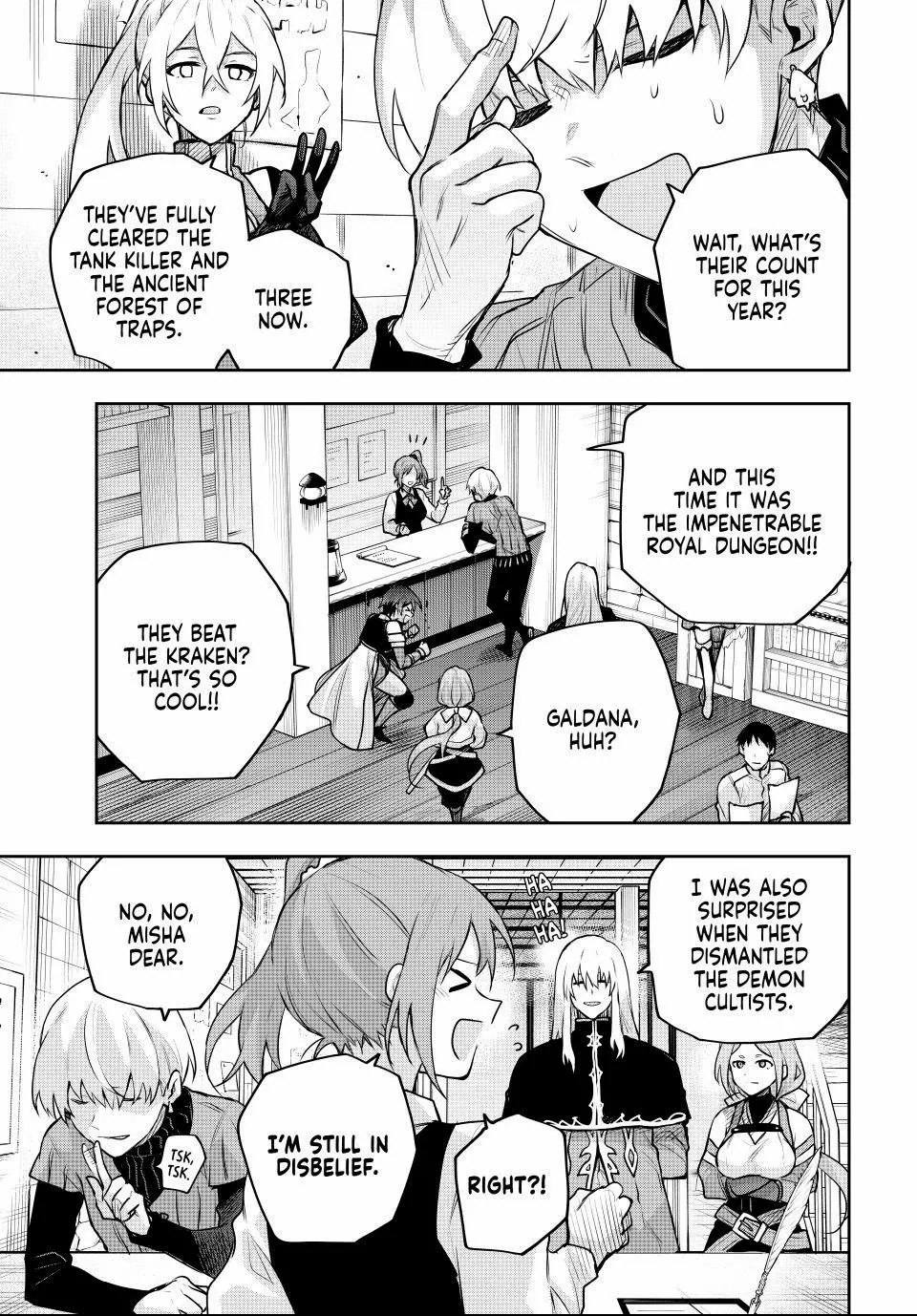 Mikata ga Yowasugite Hojo Mahou ni Tesshiteita Kyuutei Mahoushi, Tsuihou Sarete Saikyou wo Mezashimasu Chapter 183 page 5