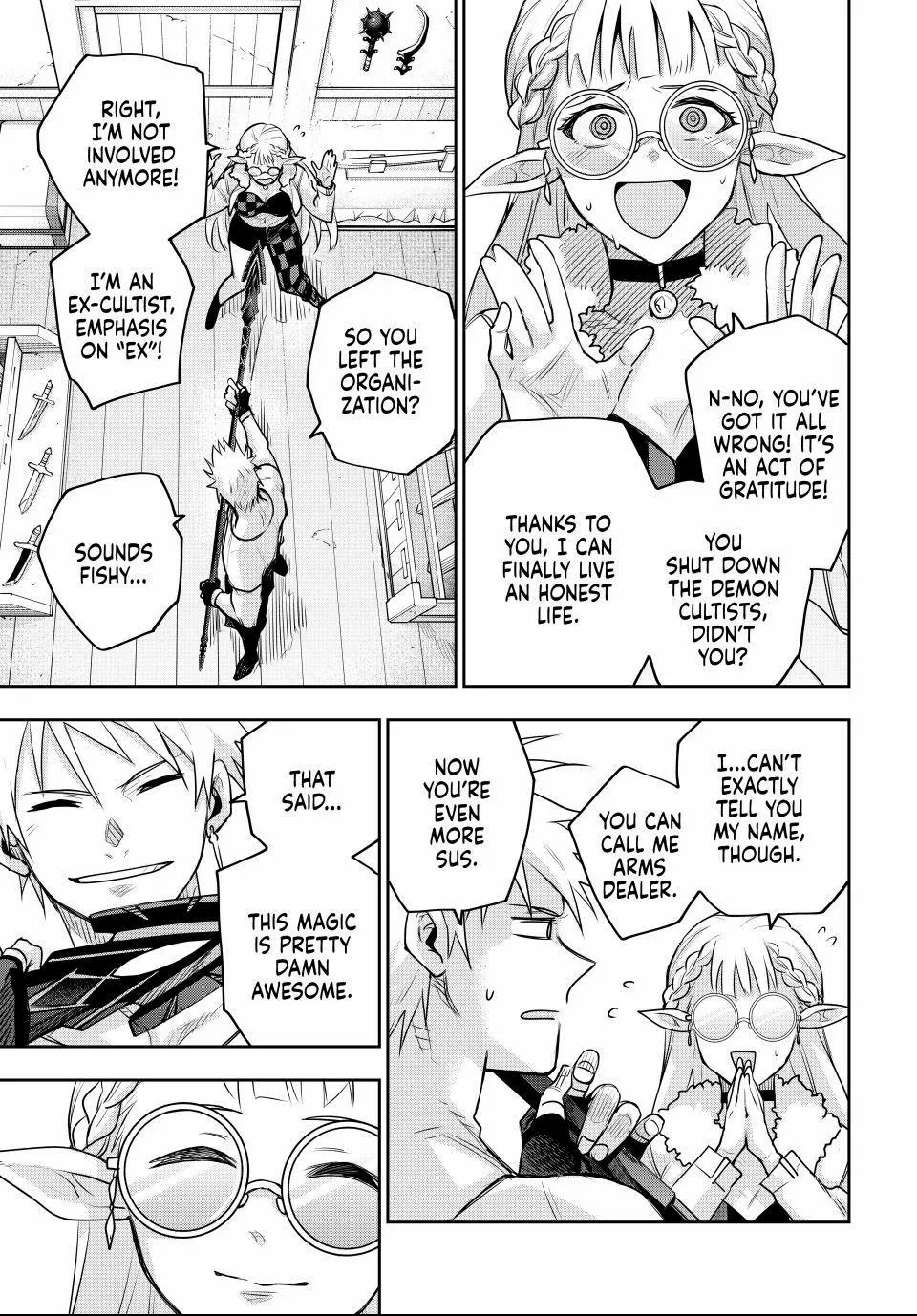Mikata ga Yowasugite Hojo Mahou ni Tesshiteita Kyuutei Mahoushi, Tsuihou Sarete Saikyou wo Mezashimasu Chapter 184 page 8