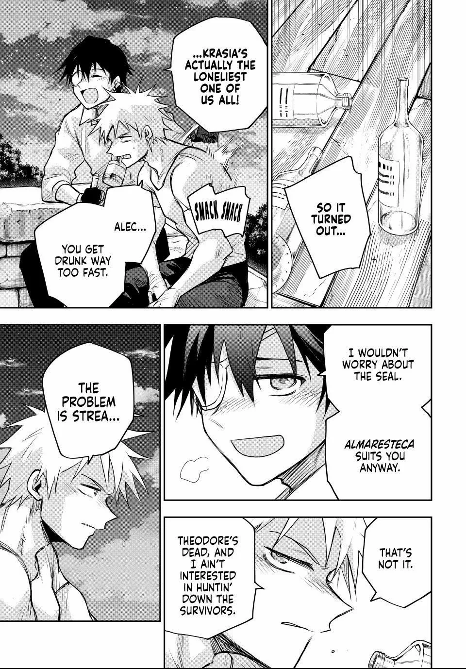 Mikata ga Yowasugite Hojo Mahou ni Tesshiteita Kyuutei Mahoushi, Tsuihou Sarete Saikyou wo Mezashimasu Chapter 184 page 14
