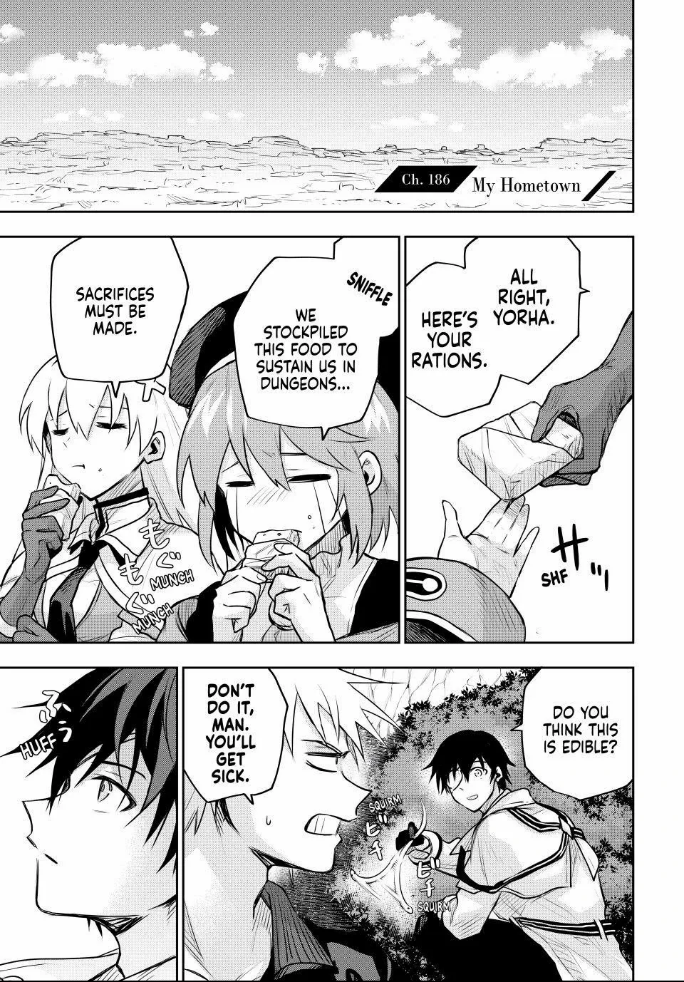 Mikata ga Yowasugite Hojo Mahou ni Tesshiteita Kyuutei Mahoushi, Tsuihou Sarete Saikyou wo Mezashimasu Chapter 186 page 1