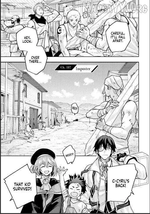 Mikata ga Yowasugite Hojo Mahou ni Tesshiteita Kyuutei Mahoushi, Tsuihou Sarete Saikyou wo Mezashimasu Chapter 187 page 1