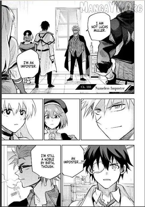 Mikata ga Yowasugite Hojo Mahou ni Tesshiteita Kyuutei Mahoushi, Tsuihou Sarete Saikyou wo Mezashimasu Chapter 188 page 1