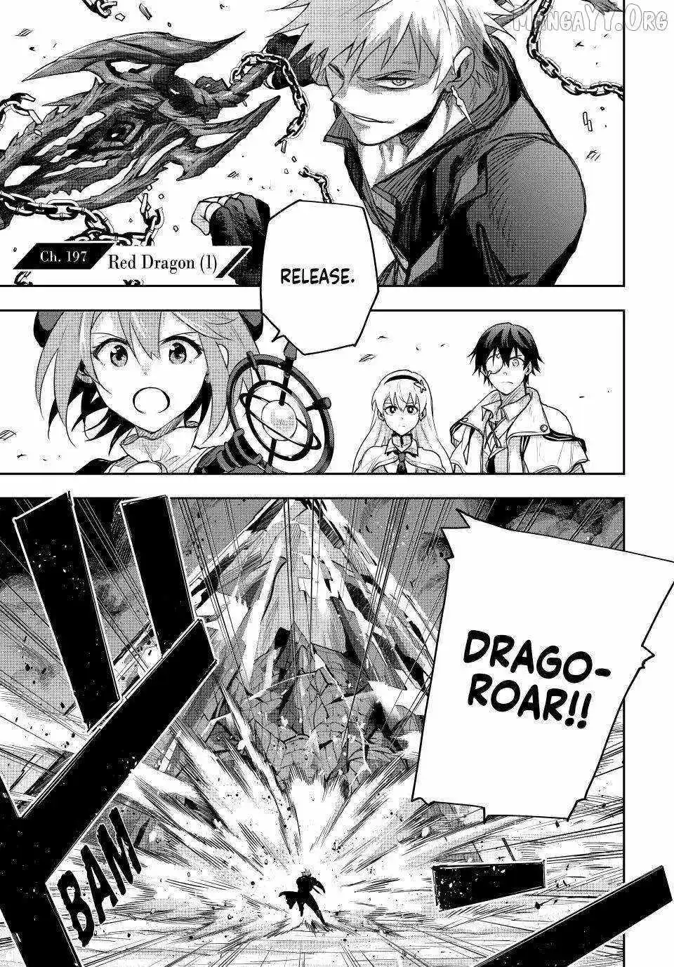 Mikata ga Yowasugite Hojo Mahou ni Tesshiteita Kyuutei Mahoushi, Tsuihou Sarete Saikyou wo Mezashimasu Chapter 197 page 1