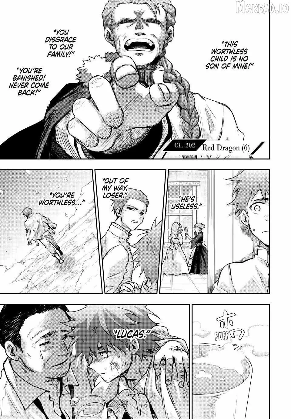 Mikata ga Yowasugite Hojo Mahou ni Tesshiteita Kyuutei Mahoushi, Tsuihou Sarete Saikyou wo Mezashimasu Chapter 202 page 1