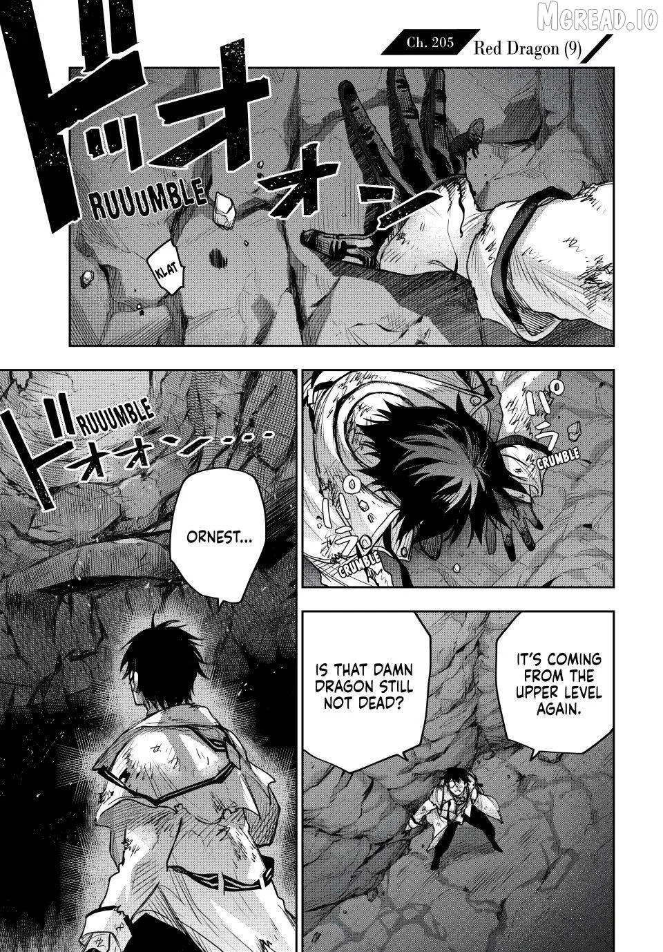 Mikata ga Yowasugite Hojo Mahou ni Tesshiteita Kyuutei Mahoushi, Tsuihou Sarete Saikyou wo Mezashimasu Chapter 205 page 1