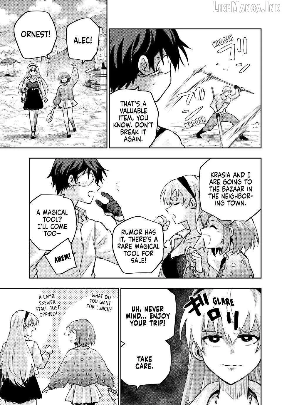 Mikata ga Yowasugite Hojo Mahou ni Tesshiteita Kyuutei Mahoushi, Tsuihou Sarete Saikyou wo Mezashimasu Chapter 209 page 3