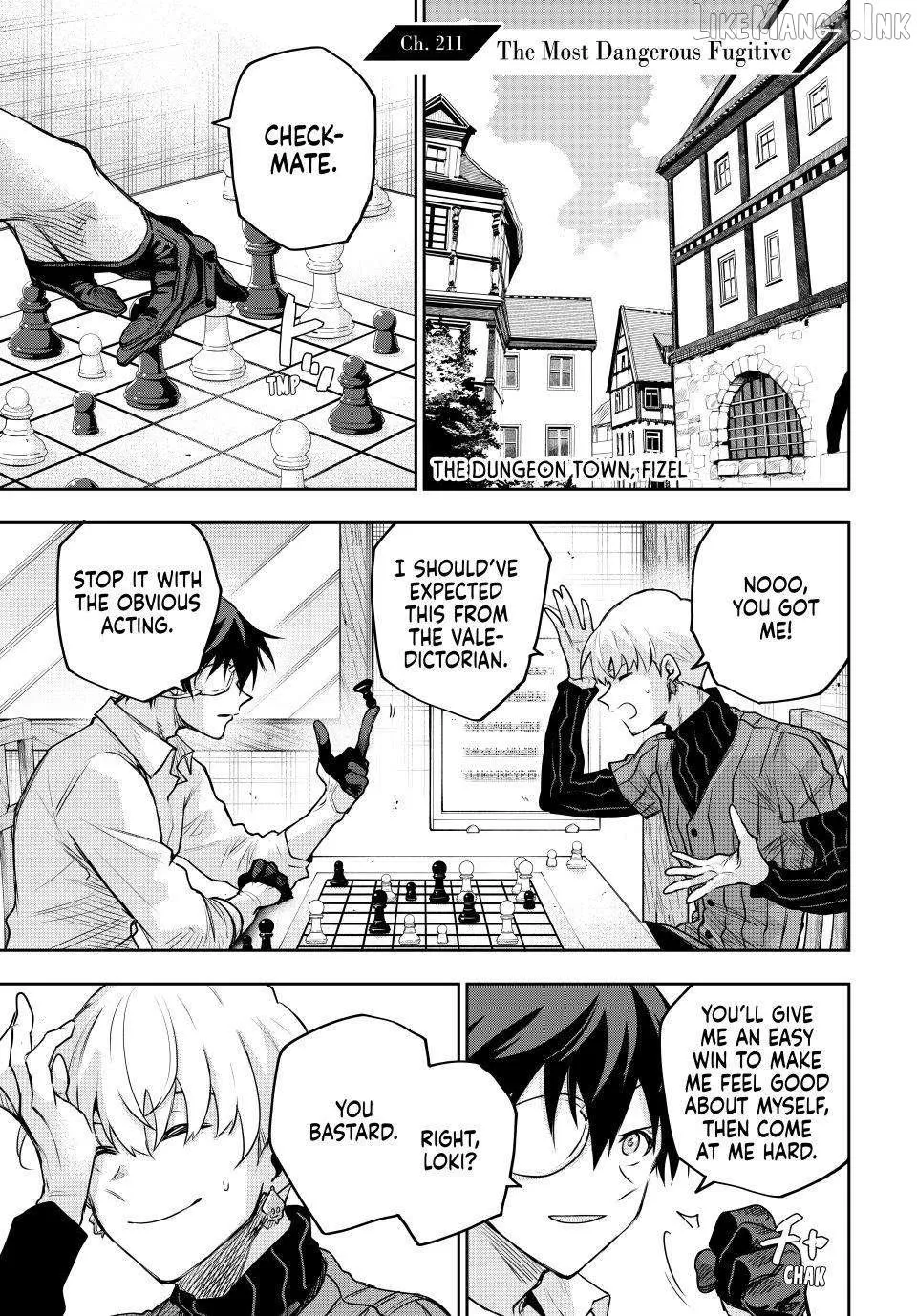 Mikata ga Yowasugite Hojo Mahou ni Tesshiteita Kyuutei Mahoushi, Tsuihou Sarete Saikyou wo Mezashimasu Chapter 211 page 1