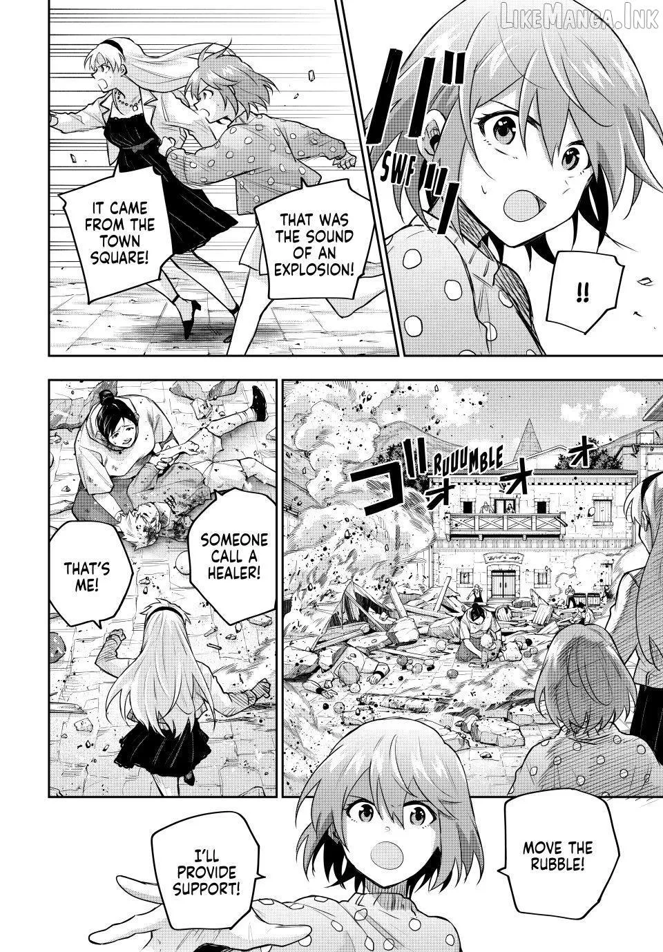 Mikata ga Yowasugite Hojo Mahou ni Tesshiteita Kyuutei Mahoushi, Tsuihou Sarete Saikyou wo Mezashimasu Chapter 212 page 2