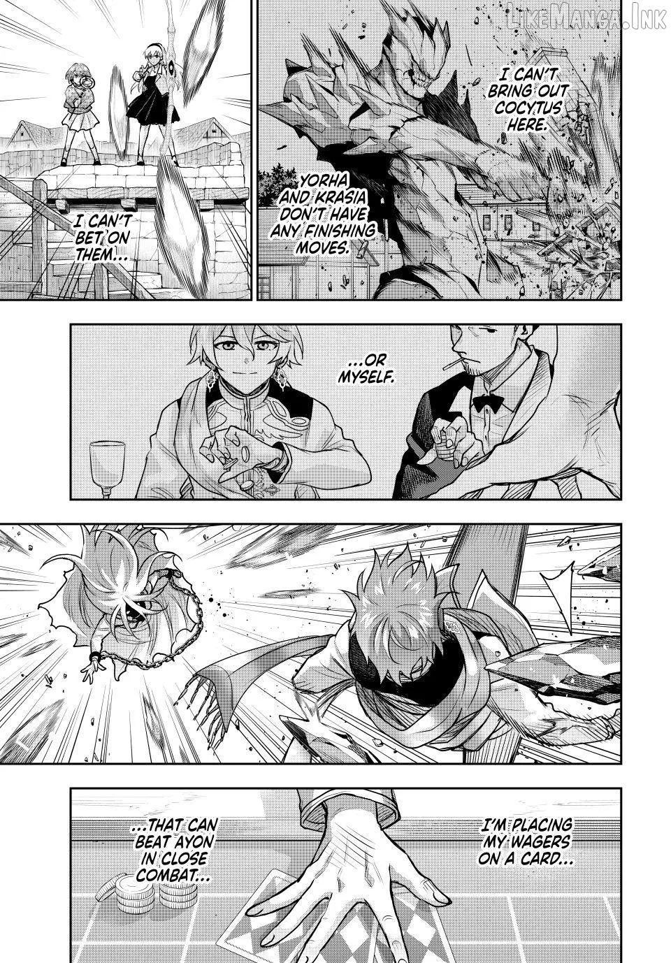 Mikata ga Yowasugite Hojo Mahou ni Tesshiteita Kyuutei Mahoushi, Tsuihou Sarete Saikyou wo Mezashimasu Chapter 214 page 15