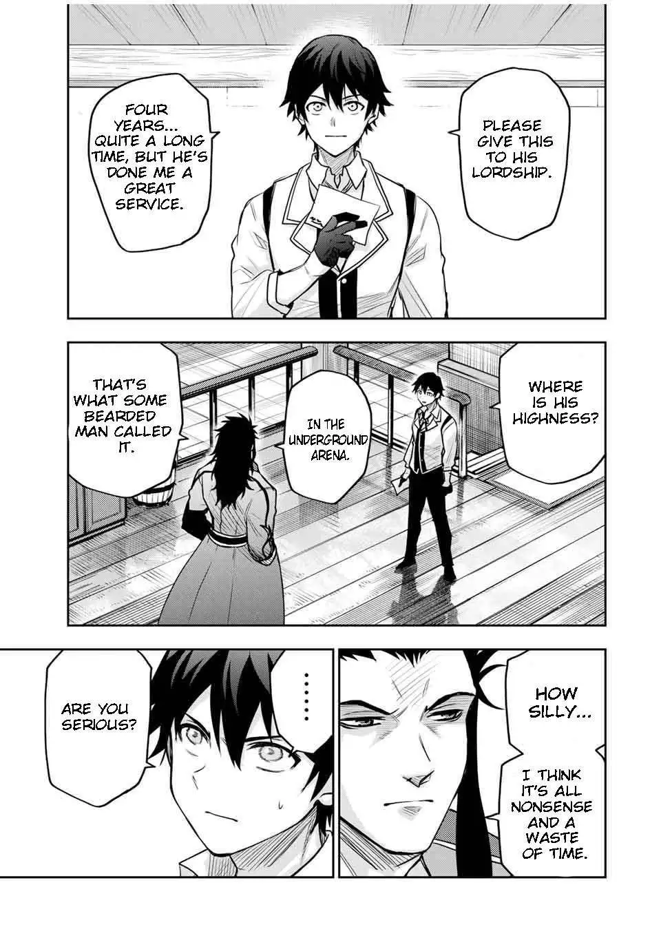 Mikata ga Yowasugite Hojo Mahou ni Tesshiteita Kyuutei Mahoushi, Tsuihou Sarete Saikyou wo Mezashimasu Chapter 22 page 9