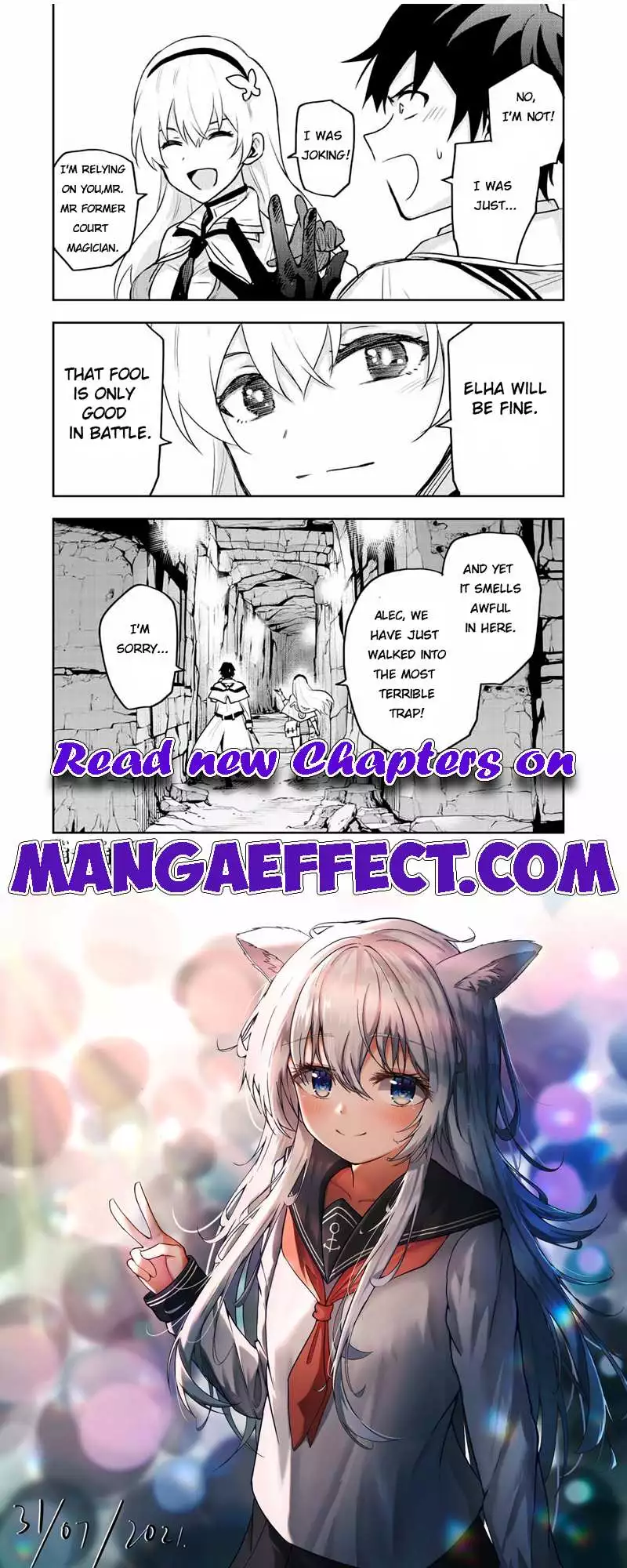 Mikata ga Yowasugite Hojo Mahou ni Tesshiteita Kyuutei Mahoushi, Tsuihou Sarete Saikyou wo Mezashimasu Chapter 28 page 18