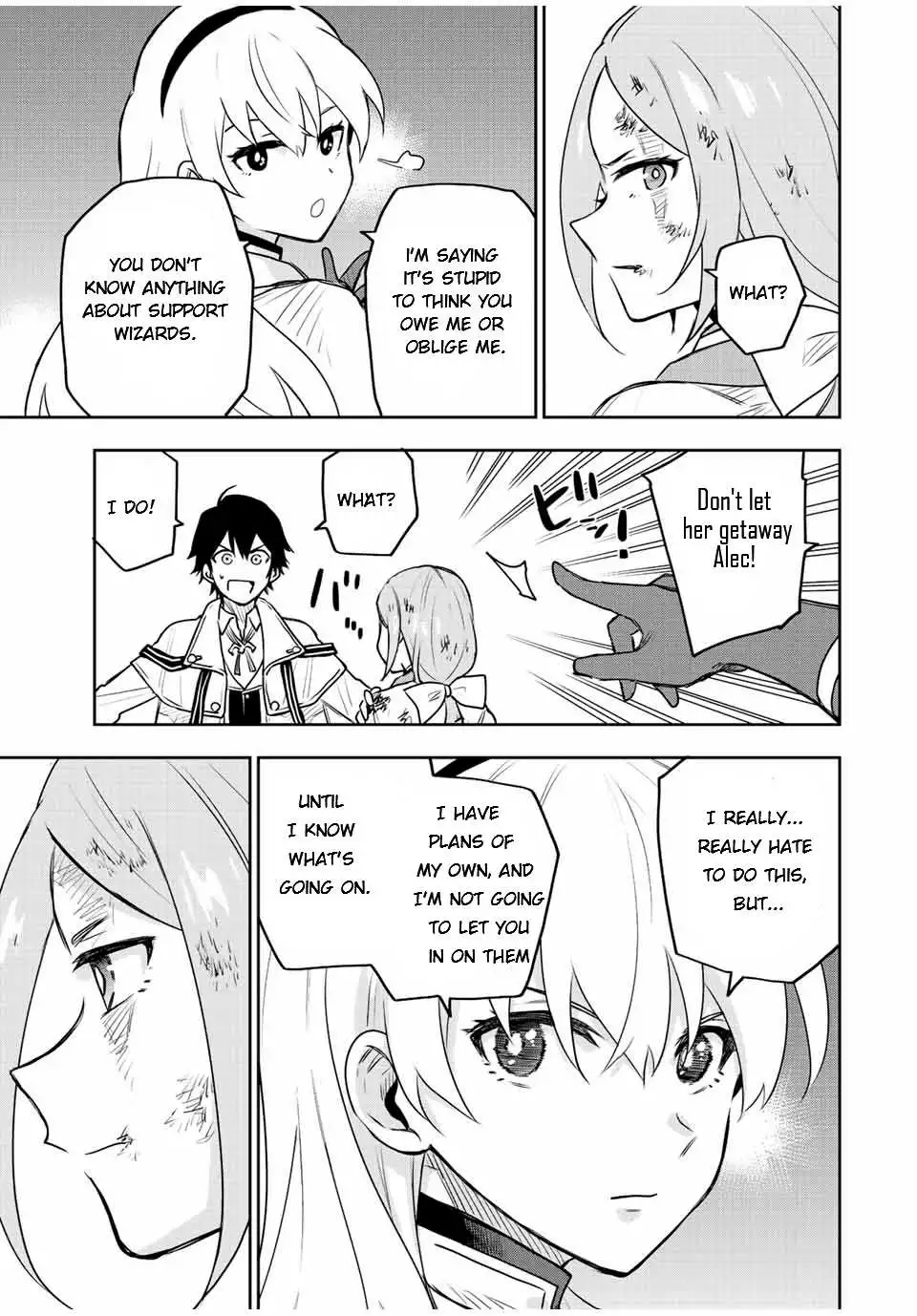 Mikata ga Yowasugite Hojo Mahou ni Tesshiteita Kyuutei Mahoushi, Tsuihou Sarete Saikyou wo Mezashimasu Chapter 30 page 9