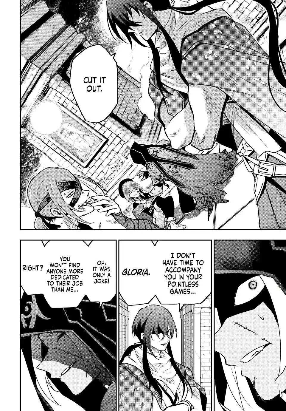 Mikata ga Yowasugite Hojo Mahou ni Tesshiteita Kyuutei Mahoushi, Tsuihou Sarete Saikyou wo Mezashimasu Chapter 35 page 4