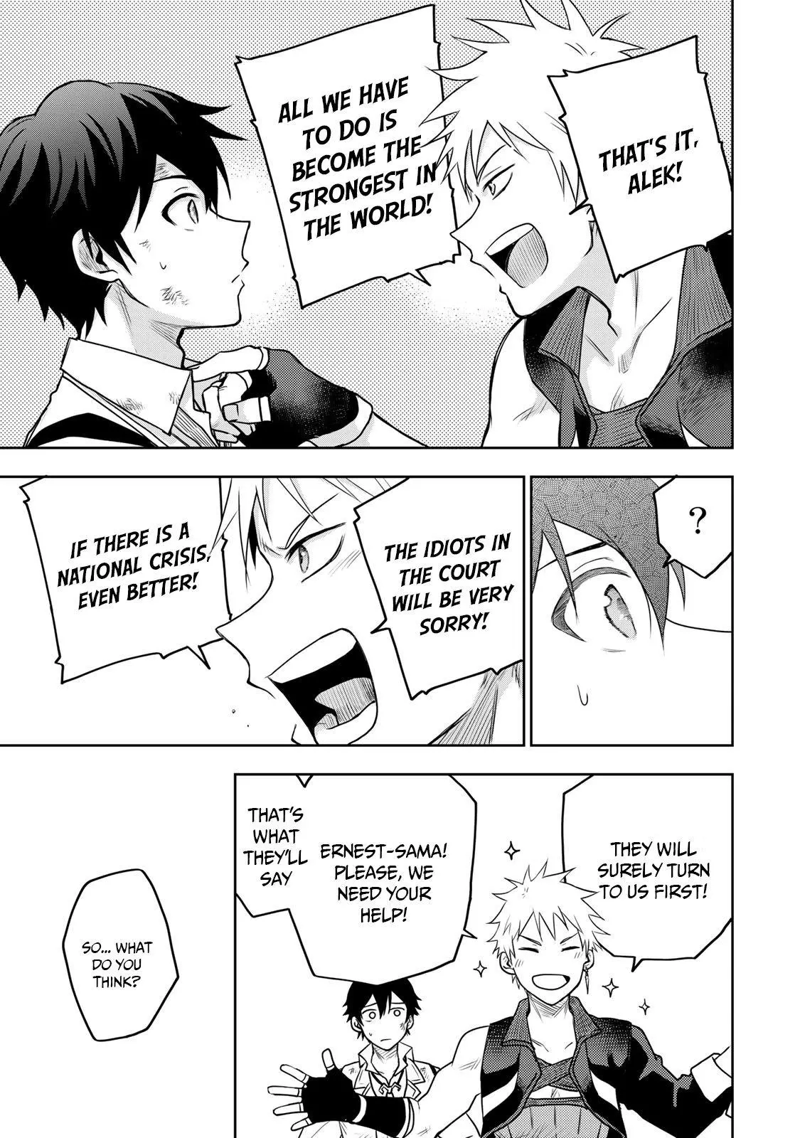 Mikata ga Yowasugite Hojo Mahou ni Tesshiteita Kyuutei Mahoushi, Tsuihou Sarete Saikyou wo Mezashimasu Chapter 5 page 18