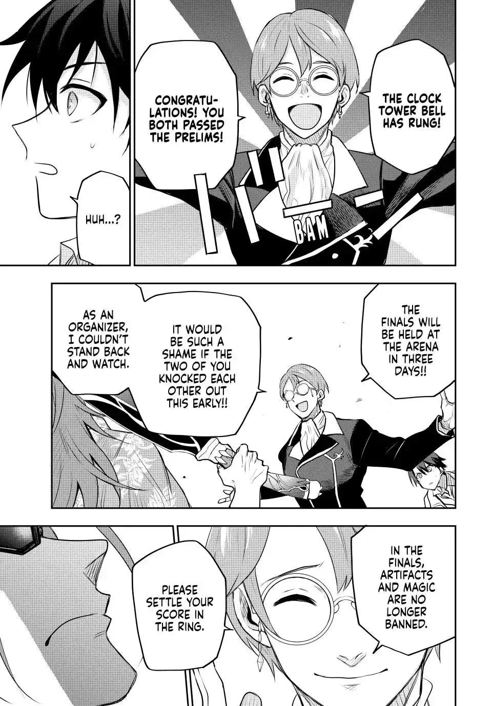 Mikata ga Yowasugite Hojo Mahou ni Tesshiteita Kyuutei Mahoushi, Tsuihou Sarete Saikyou wo Mezashimasu Chapter 56 page 15