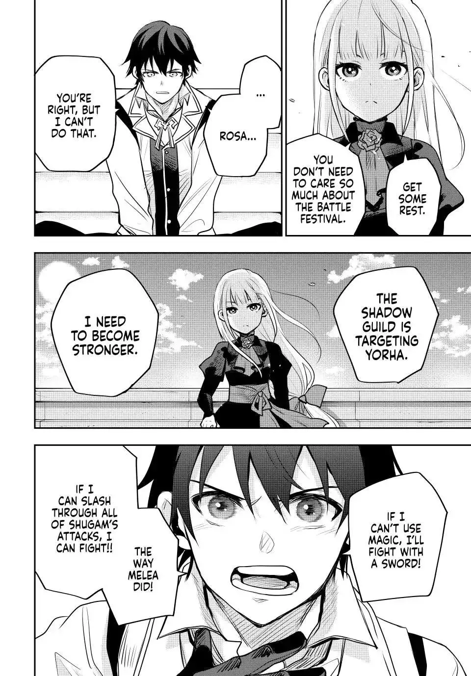Mikata ga Yowasugite Hojo Mahou ni Tesshiteita Kyuutei Mahoushi, Tsuihou Sarete Saikyou wo Mezashimasu Chapter 57 page 4