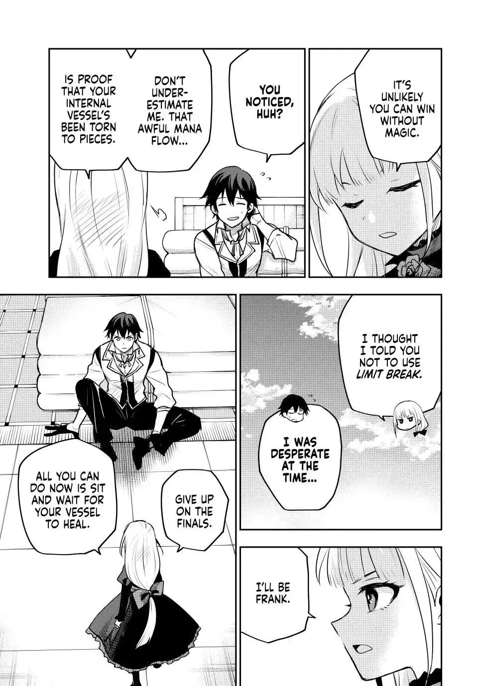 Mikata ga Yowasugite Hojo Mahou ni Tesshiteita Kyuutei Mahoushi, Tsuihou Sarete Saikyou wo Mezashimasu Chapter 57 page 3