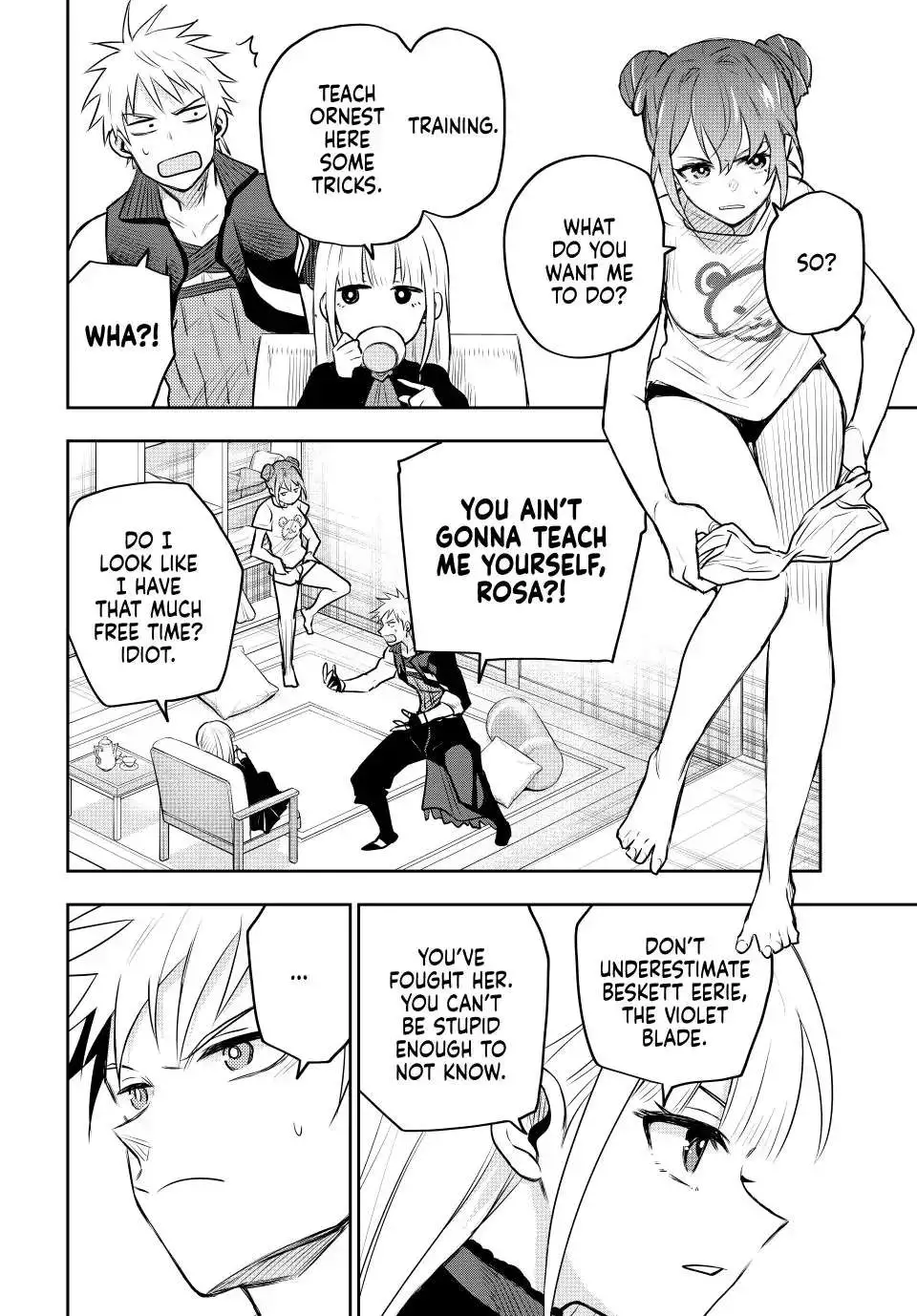 Mikata ga Yowasugite Hojo Mahou ni Tesshiteita Kyuutei Mahoushi, Tsuihou Sarete Saikyou wo Mezashimasu Chapter 57 page 16