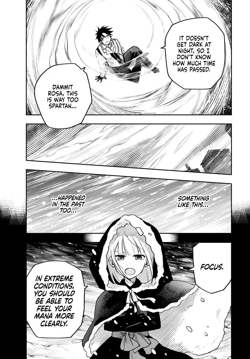 Mikata ga Yowasugite Hojo Mahou ni Tesshiteita Kyuutei Mahoushi, Tsuihou Sarete Saikyou wo Mezashimasu Chapter 59 page 8
