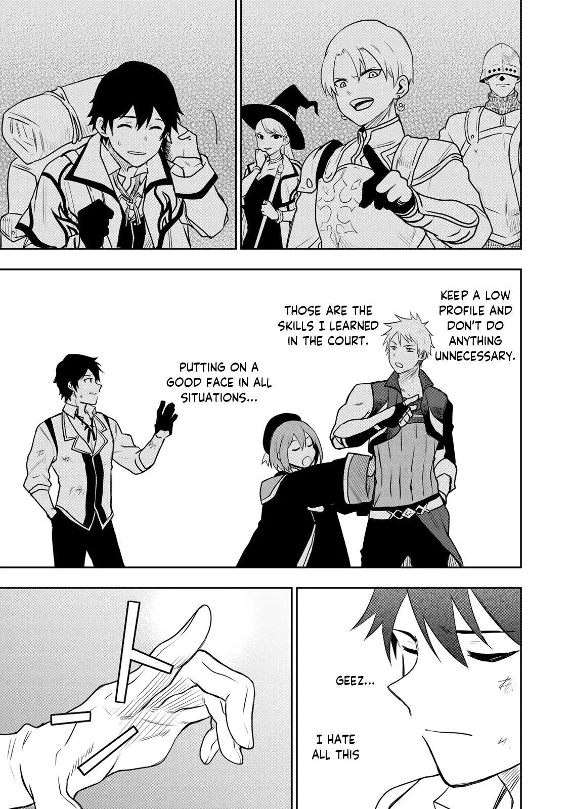 Mikata ga Yowasugite Hojo Mahou ni Tesshiteita Kyuutei Mahoushi, Tsuihou Sarete Saikyou wo Mezashimasu Chapter 6 page 6